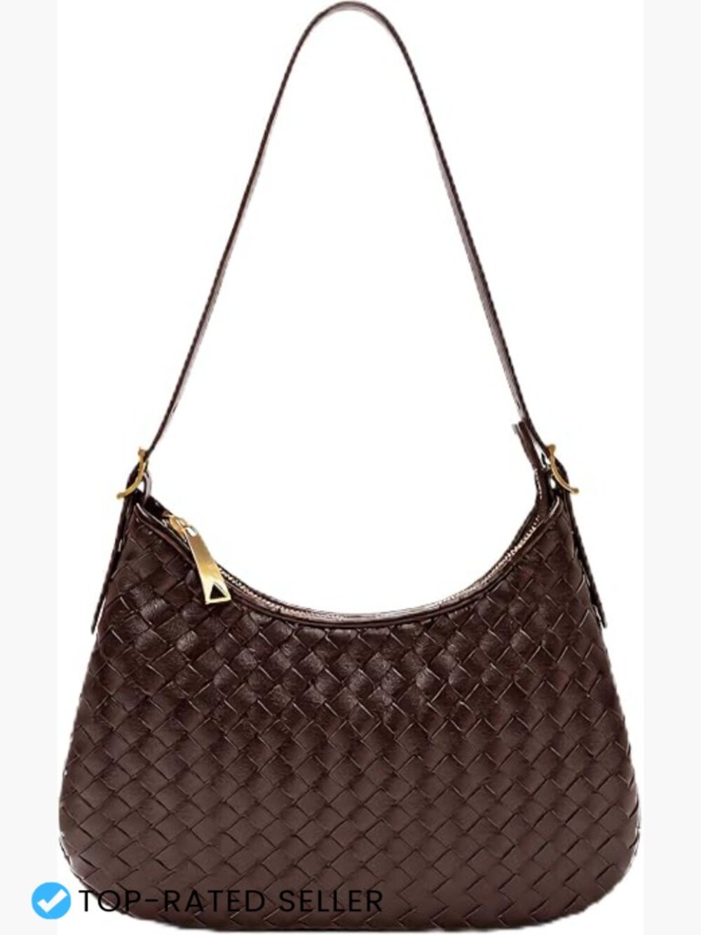 Woven Leather Hobo Bag Crossbody Shoulder Purse Women Y2K Chic Casual